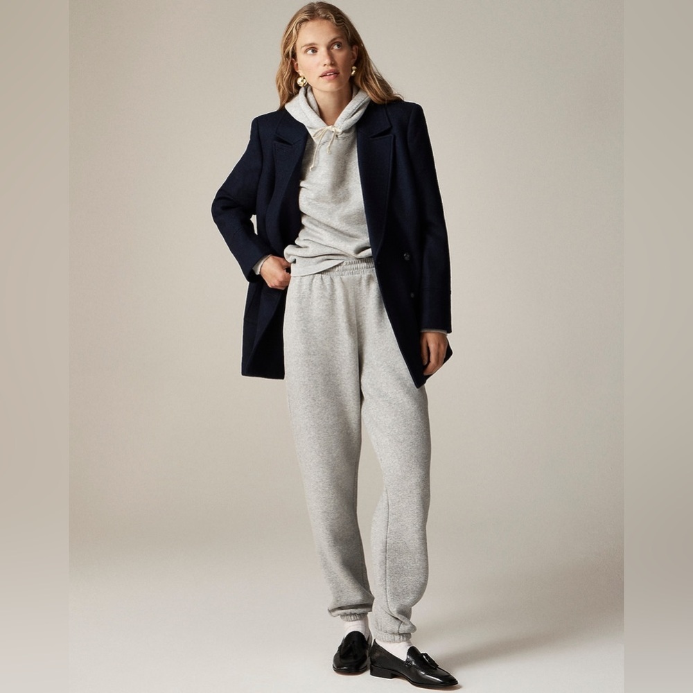 J Crew BROWN Heritage fleece jogger pant CF420